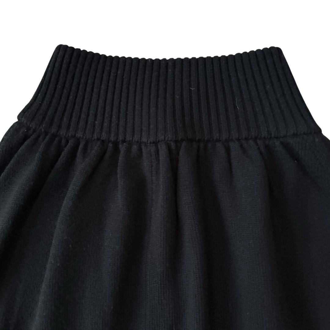 LUDLOW ラドロー フォックスファー付き ニットポンチョ ブラック ケープ