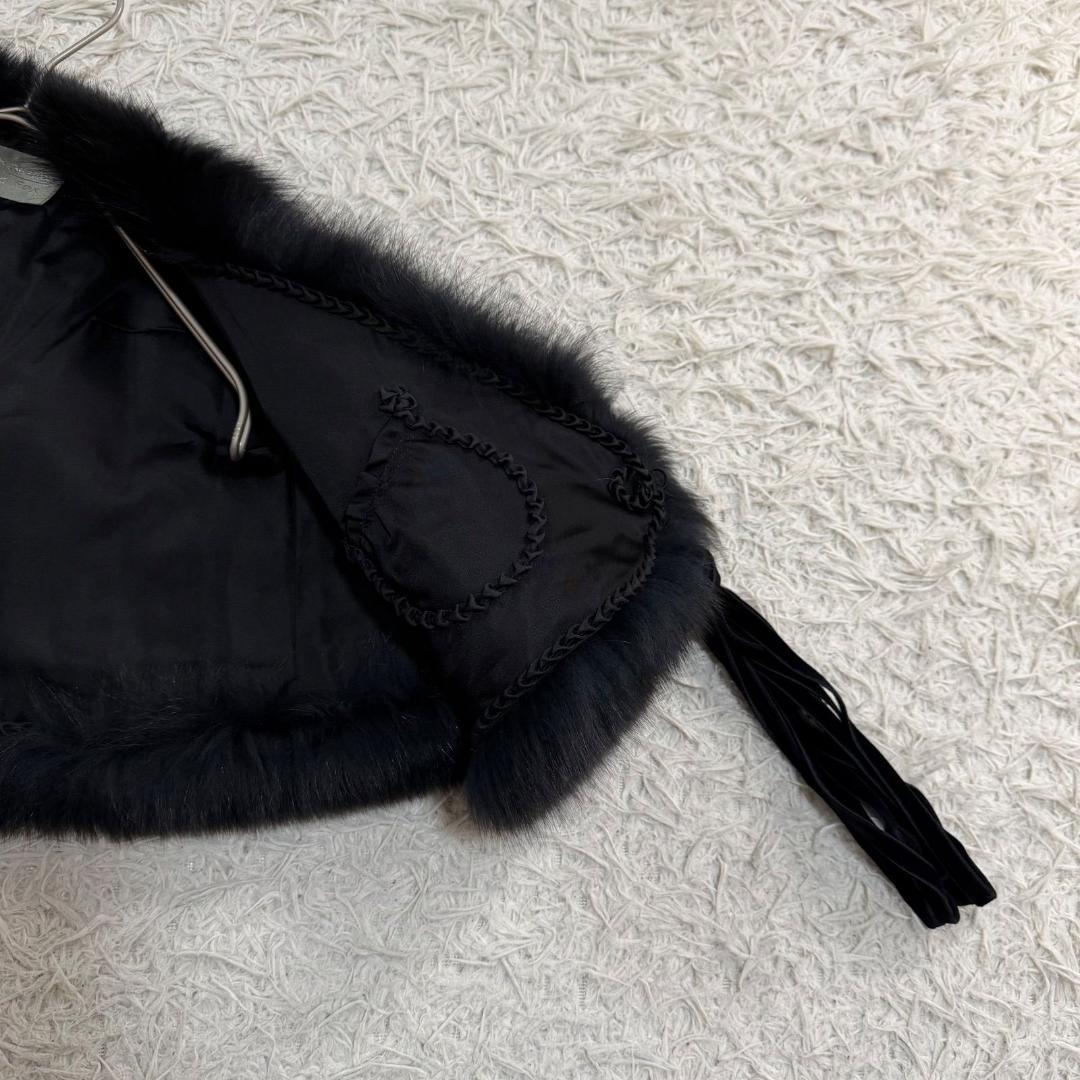 16788✨SAGA FOX サガフォックス ポンチョ ケープ ブラック