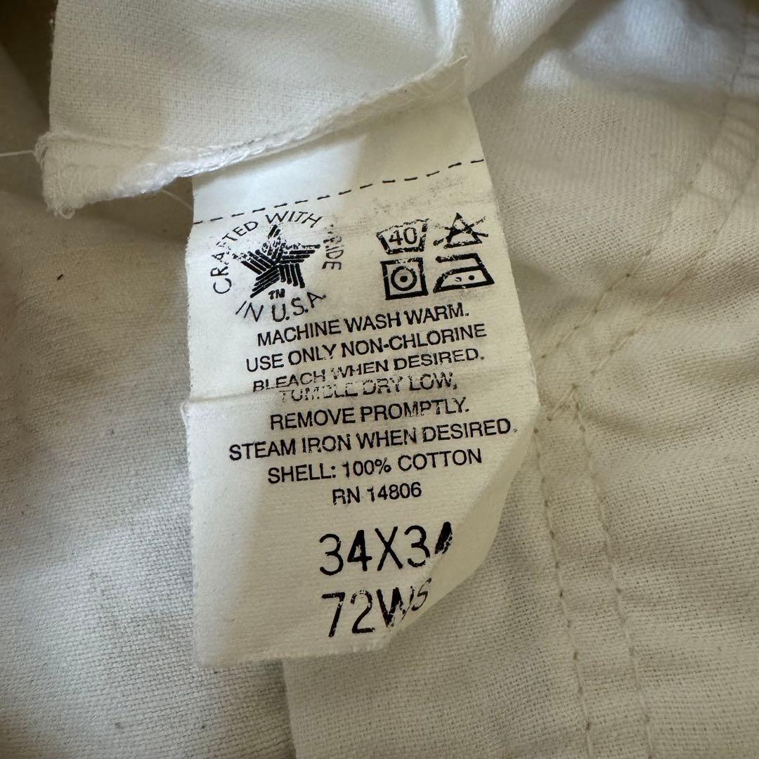 80s 90s carhartt USA製　ペインターパンツ　ホワイト　きなり