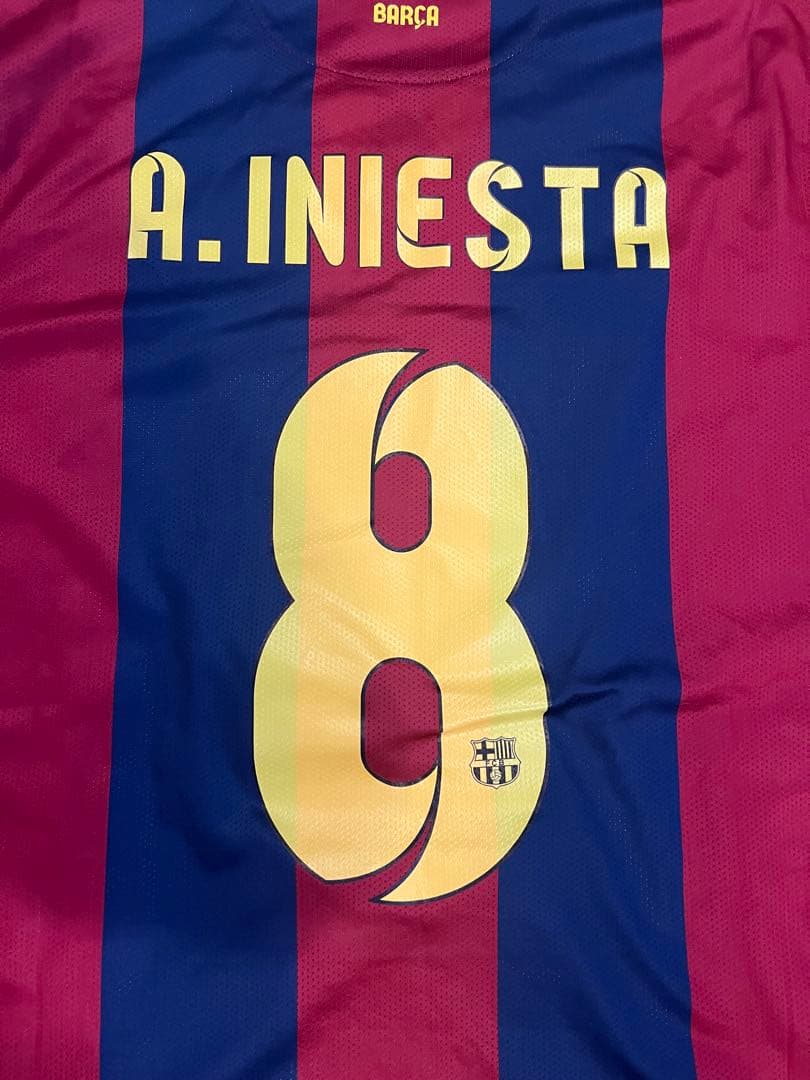 ナイキ　FCバルセロナ　イニエスタ　14/15ホームユニフォーム　8番　M