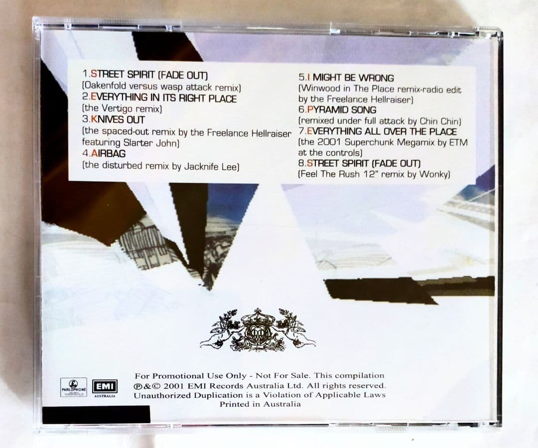 UKロックレア盤CDレディオヘッドRADIOHEAD REMIX PROJECT