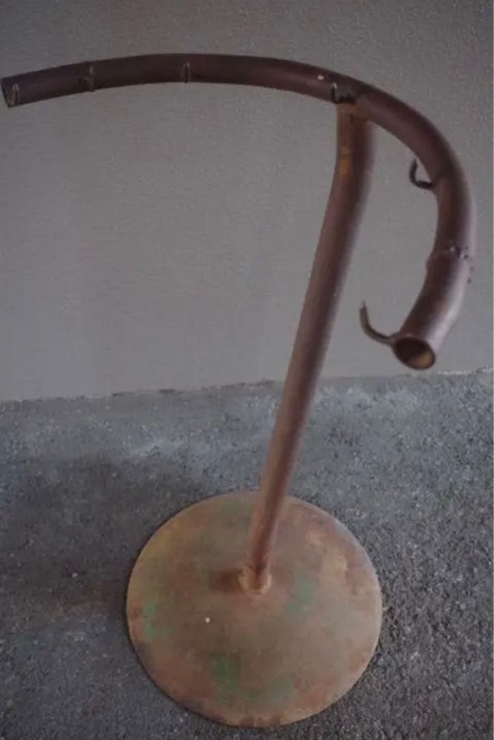 ビンテージ アイアン サークルラック アンティーク家具 店舗什器飾り棚