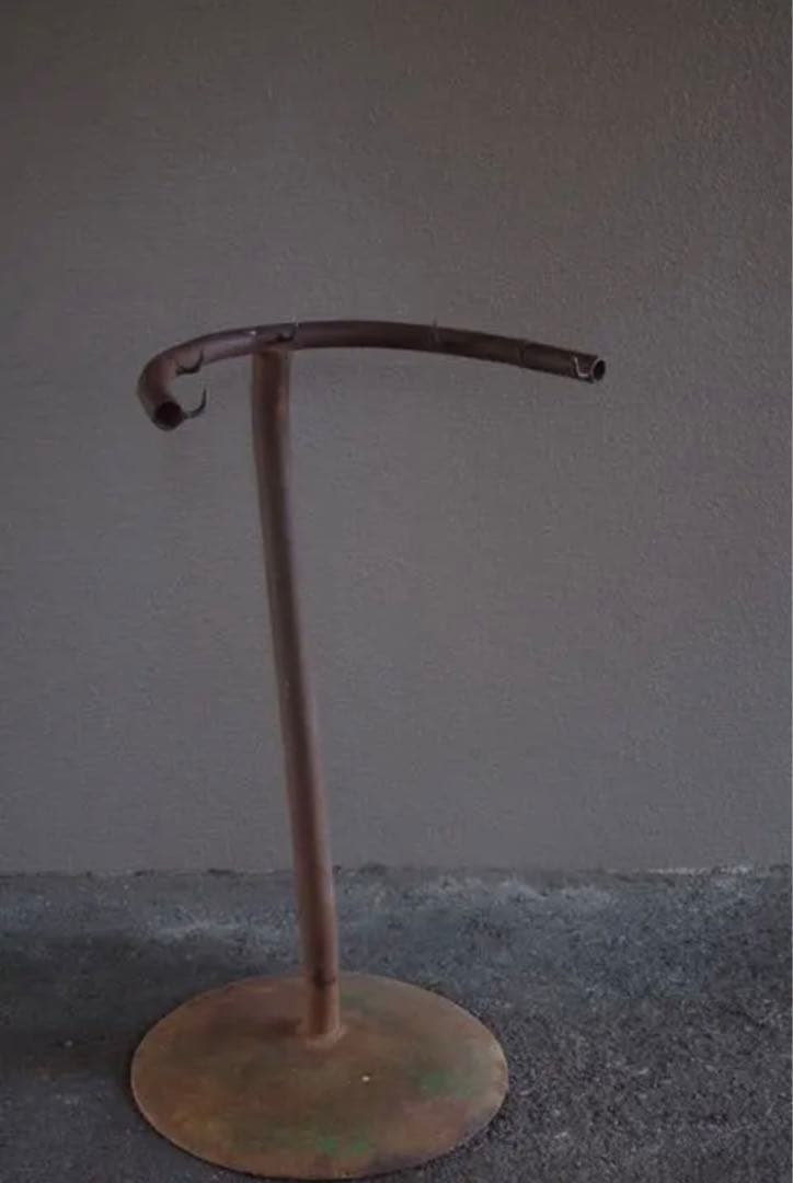 ビンテージ アイアン サークルラック アンティーク家具 店舗什器飾り棚