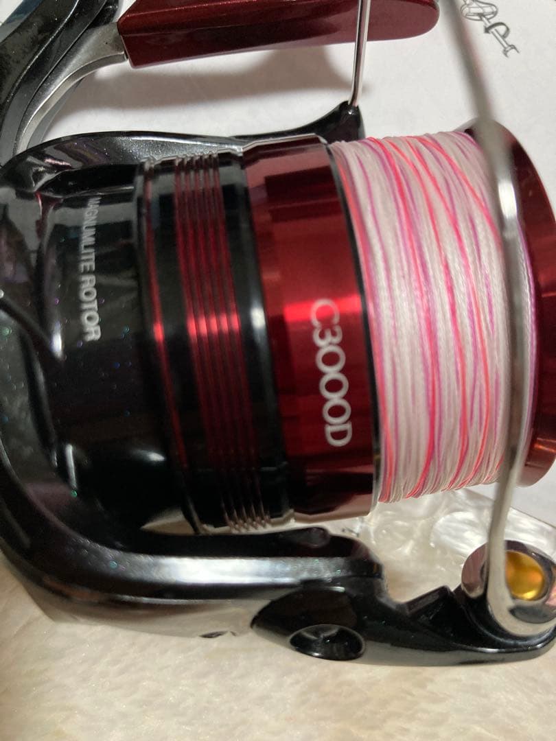 スピニングリール C3000 シマノ　ラリッサ　レバーブレーキ付き