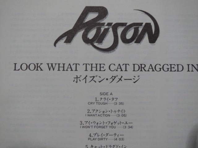 ポイズン「ポイズン・ダメージ」LPレコード 国内盤 帯付