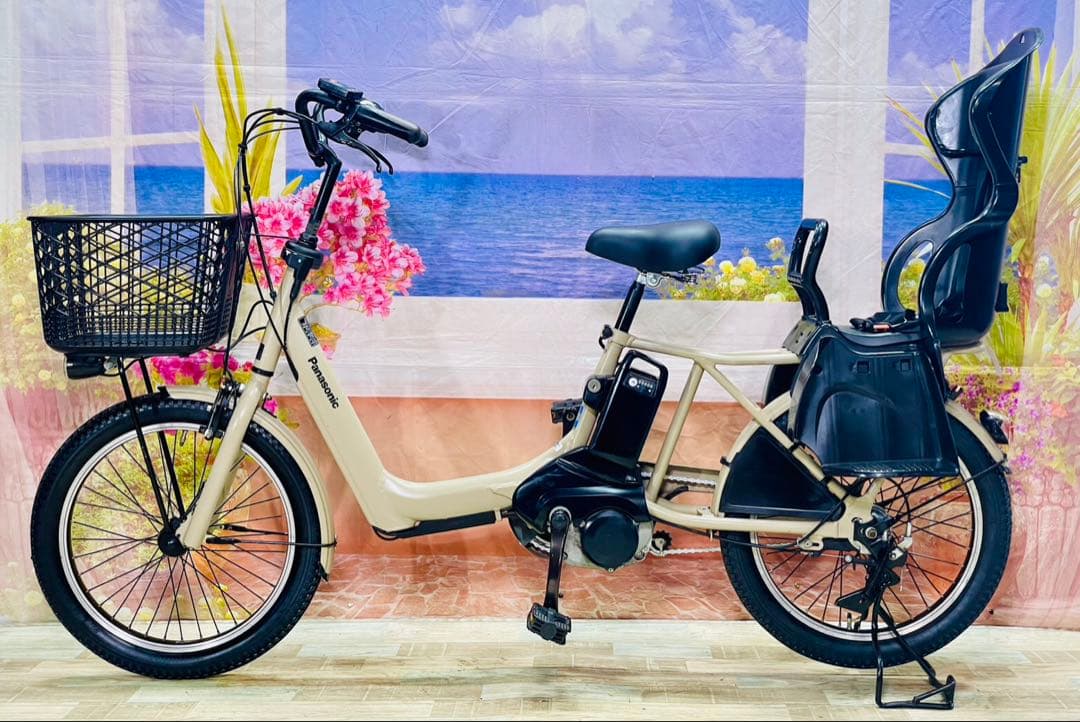 ギュットアニーズ⭐️16AH！パナソニック子供乗せ電動アシスト自転車Y3537