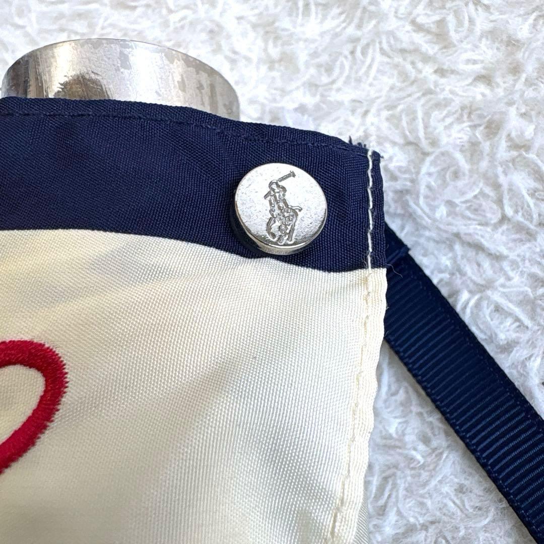 極美品☆ラルフローレン　折り畳み傘　雨傘　ポロ刺繍　チェック