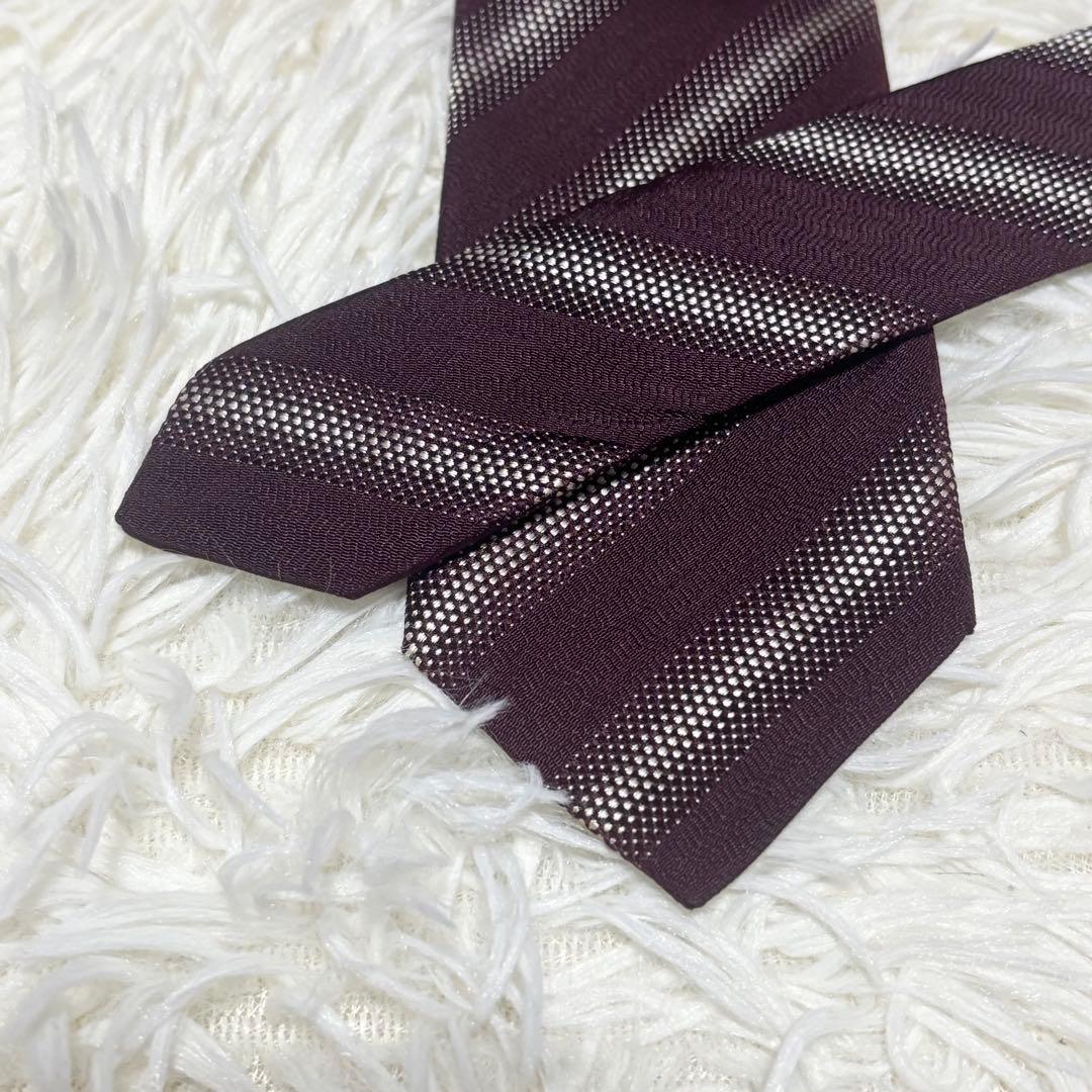 ✨激レア✨【美品】PRADA Holiday&Brown ネクタイ　レジメンタル