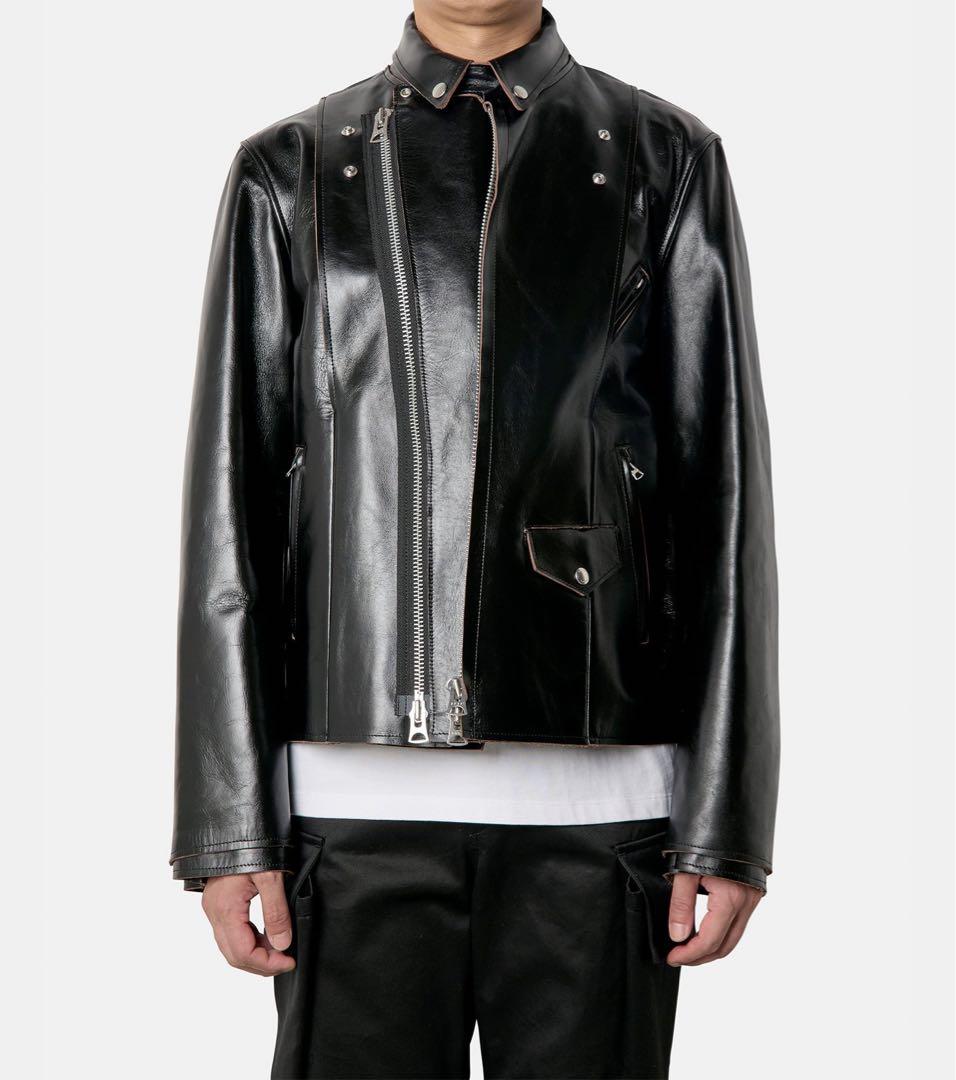 sacai 25AW Leather Jacket レザージャケット　ブラック