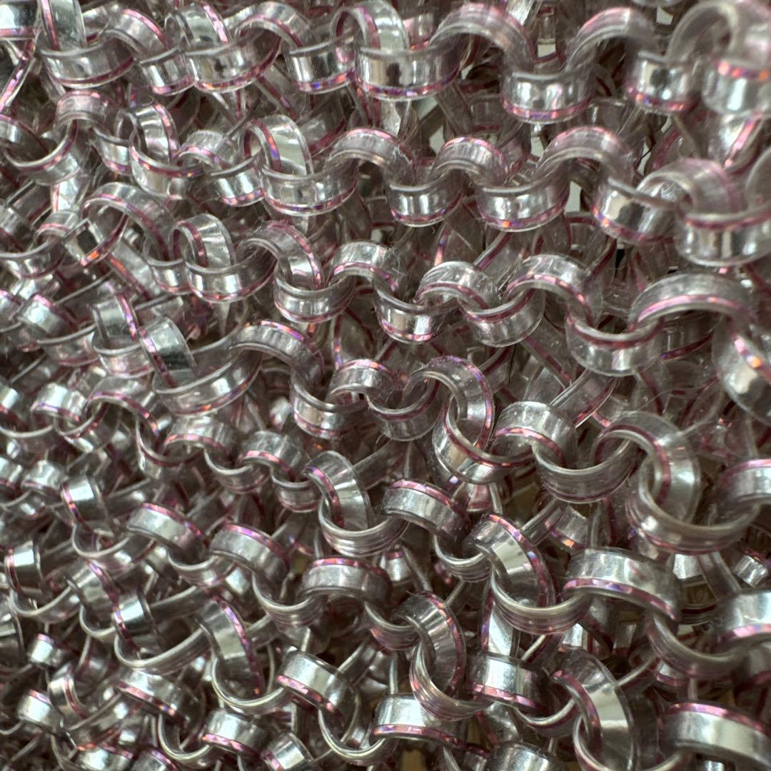 アンテプリマ　ハンドバッグ ピンクシルバー