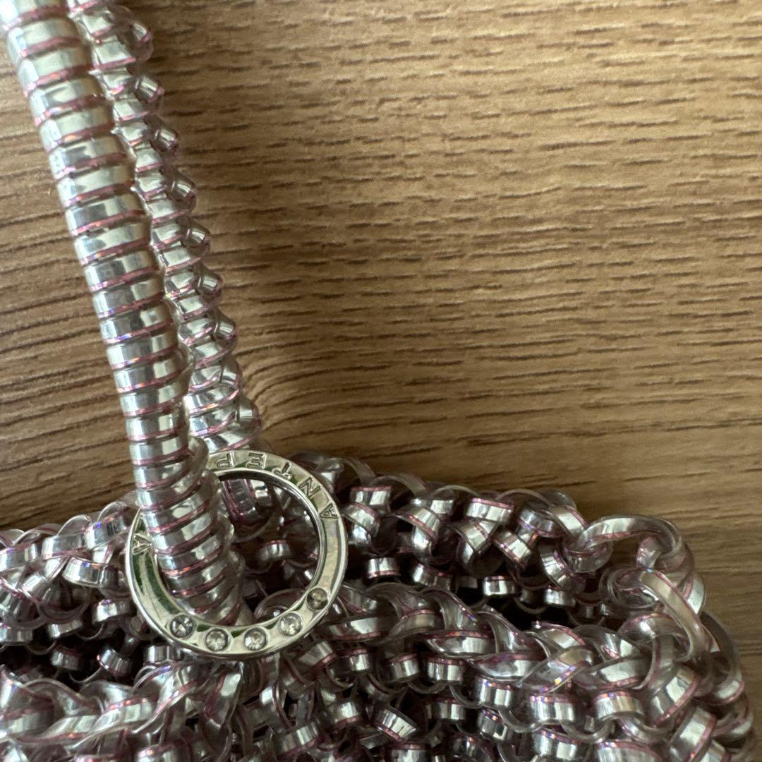 アンテプリマ　ハンドバッグ ピンクシルバー