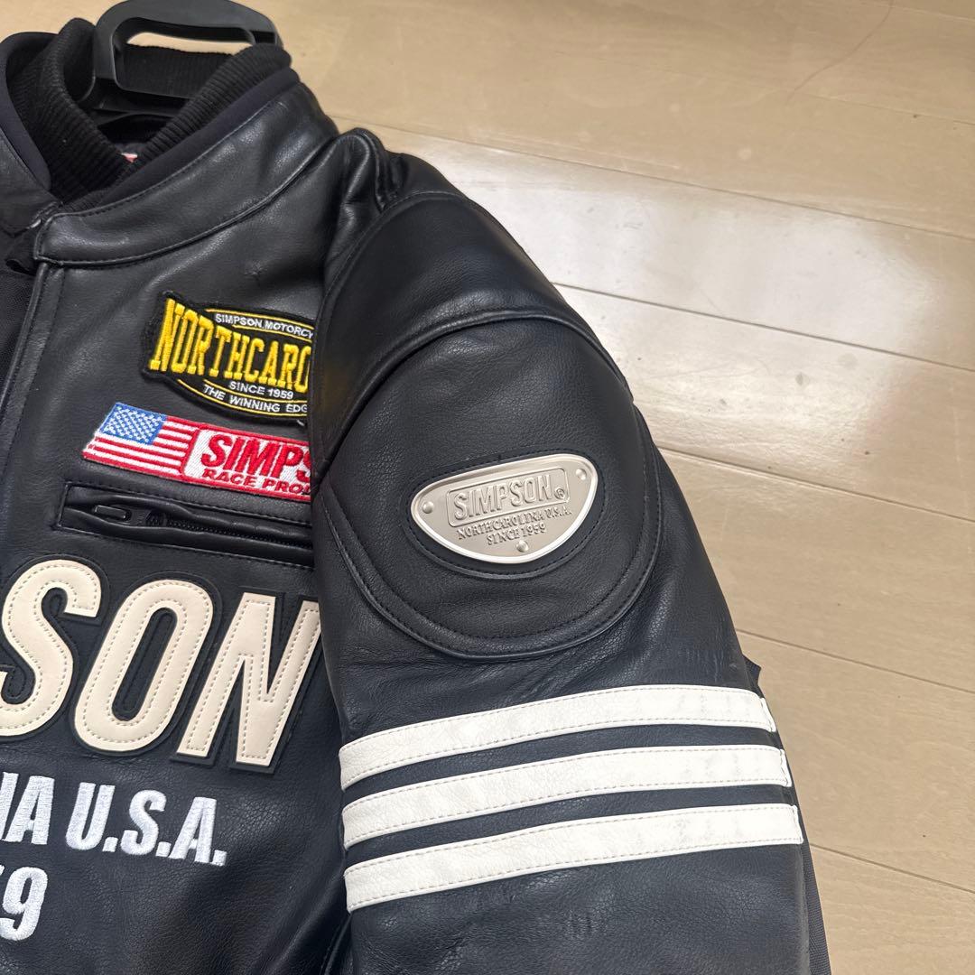 SIMSON レザージャケット ブラック　シンプソン　サイズLW