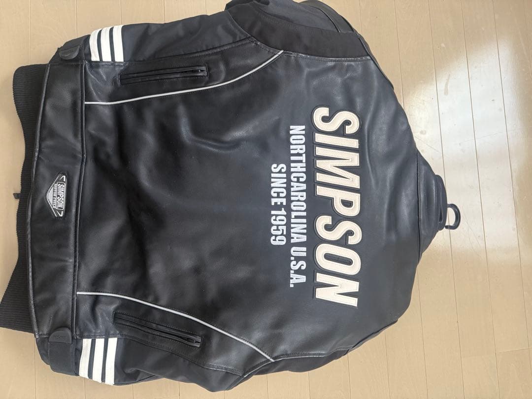 SIMSON レザージャケット ブラック　シンプソン　サイズLW