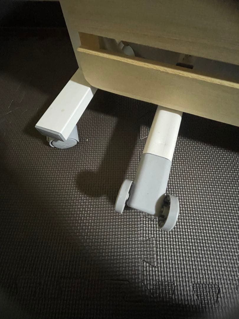 折りたたみベッド 木製スラット キャスター付き