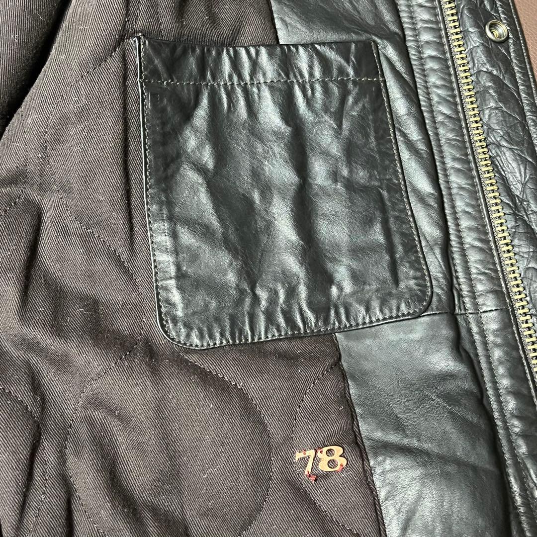 バナナリパブリック　レザージャケット　フィールドジャケット　ミリタリージャケット