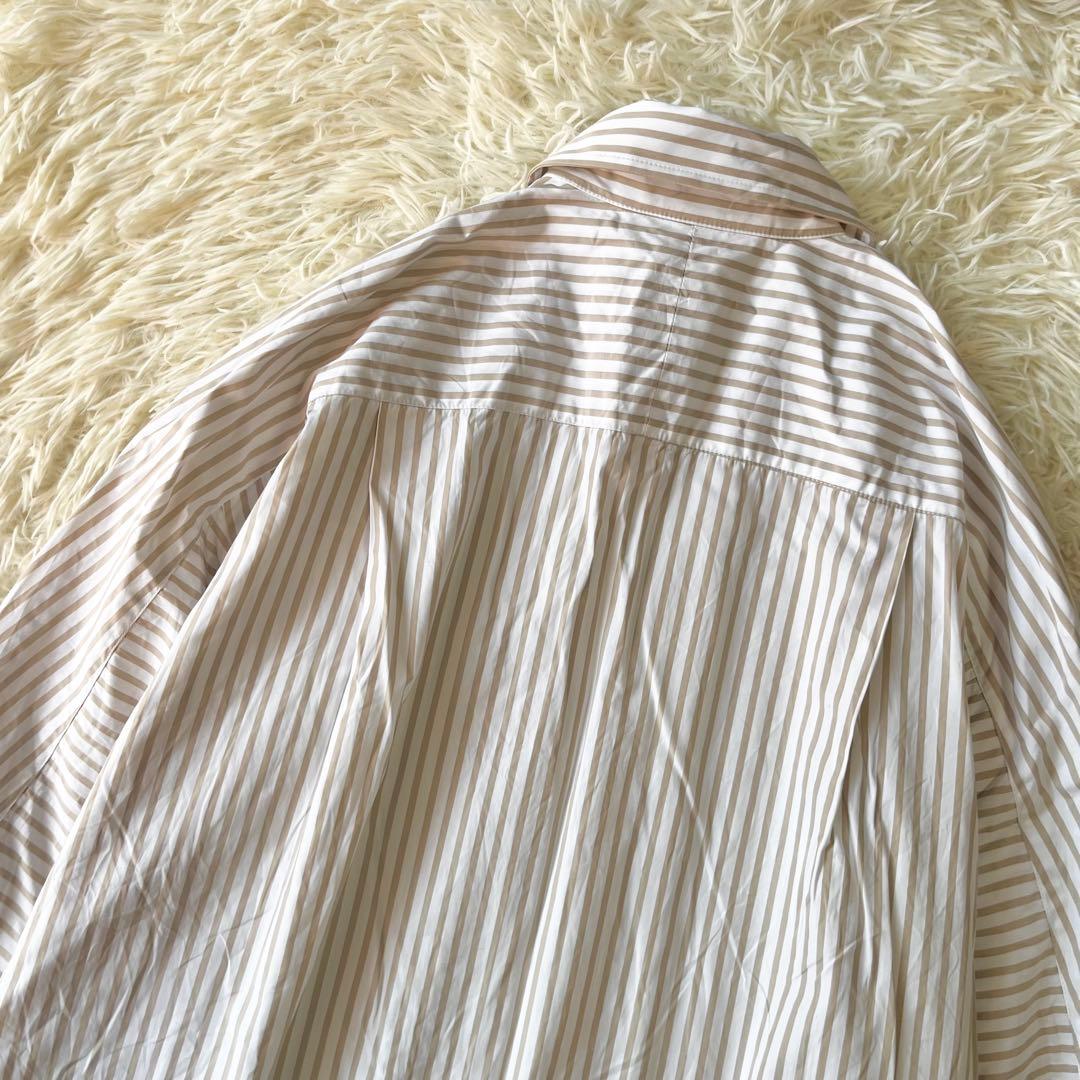MaxMara マックスマーラ　ストライプ　シャツワンピース　40 ゆったり