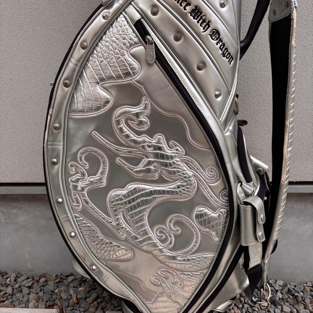 希少　限定100本　ダンスウィズドラゴン　キャディバック　シルバー　ゴルフ