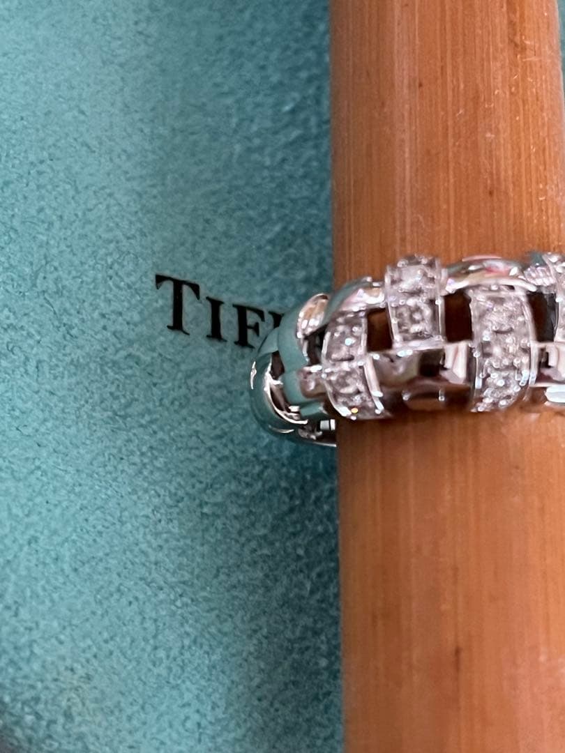Tiffany & Co. ダイヤ　ウォーブンリング　ホワイトゴールド　10号