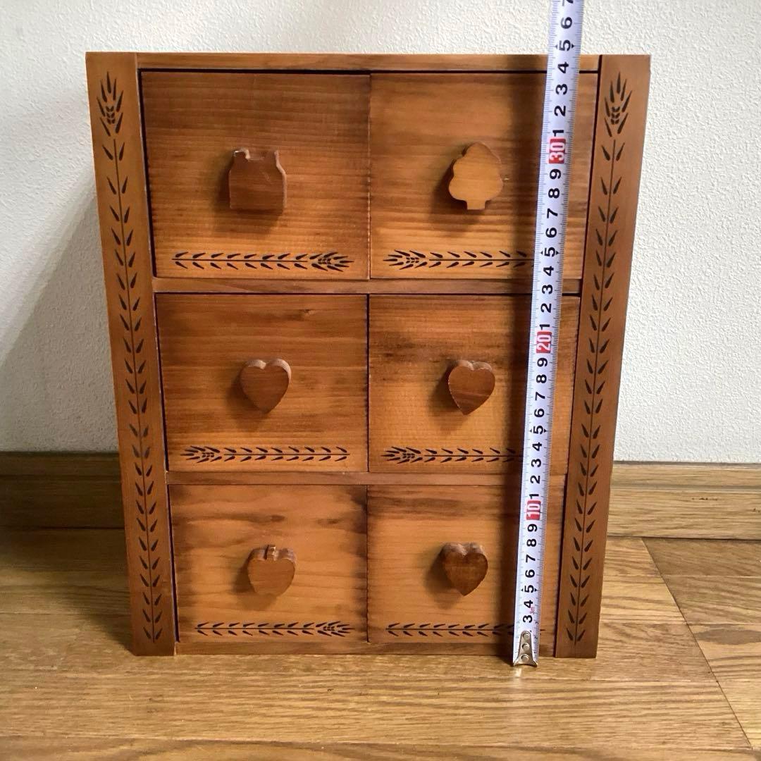 カントリー雑貨　木製　小物入れ