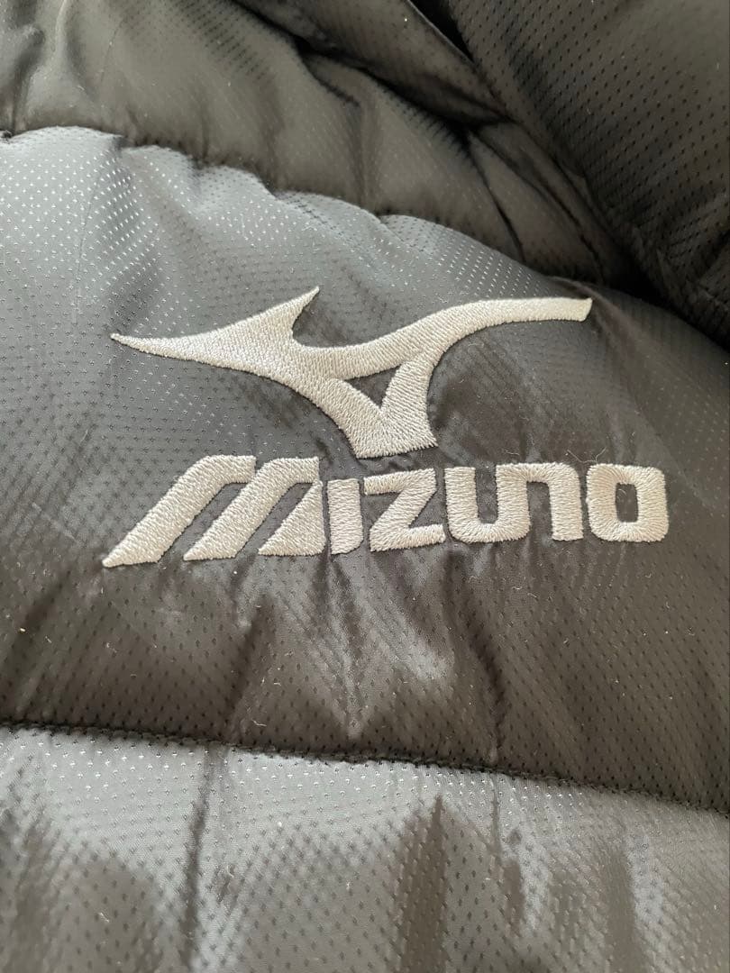 美品✨Mizuno 肉厚防寒フード付きベンチコート ブラックLサイズユニセックス