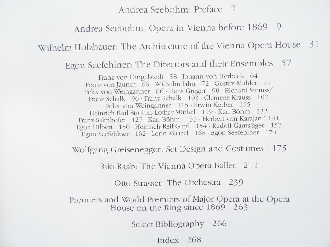 洋書◆ウィーンのオペラ写真集 本 ヴィエナ オーストリア