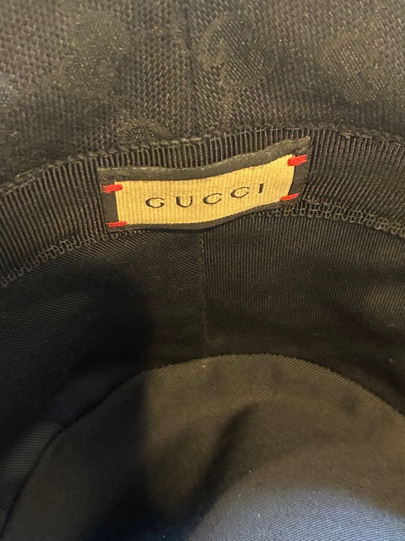 GUCCI ブラック バケットハット