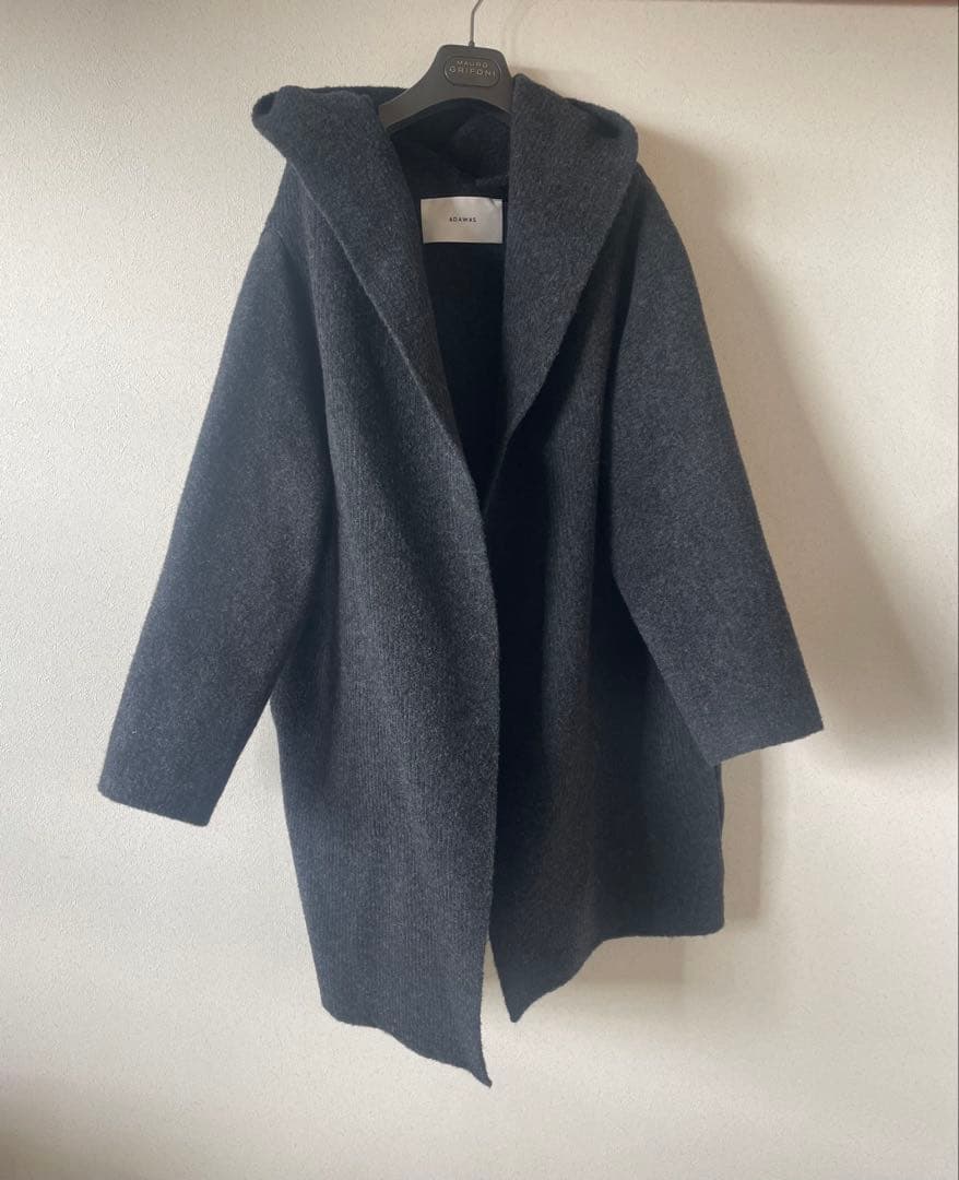 ADAWAS /アダワス　フードニットガウン　グレー
