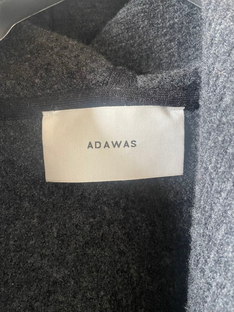 ADAWAS /アダワス　フードニットガウン　グレー