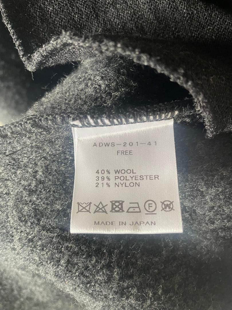 ADAWAS /アダワス　フードニットガウン　グレー