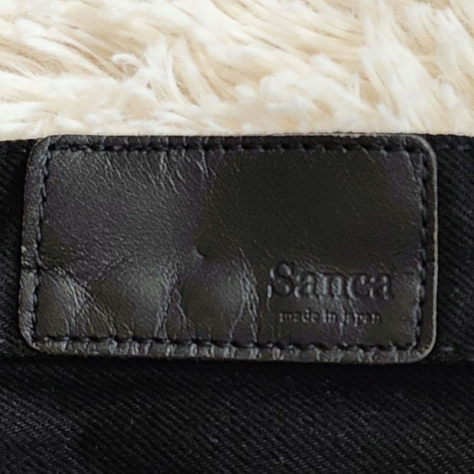 Sanca/サンカ テーパード ブラック セルビッチ 2