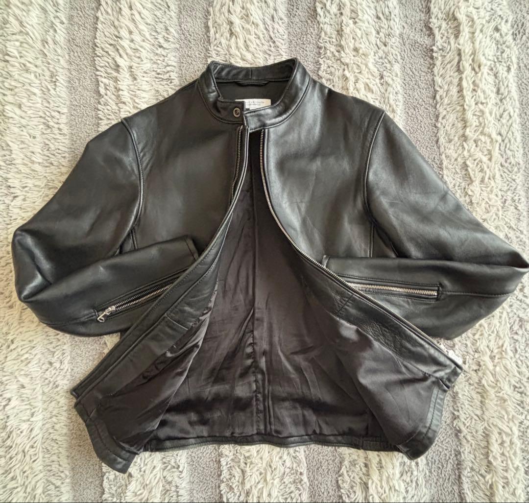 BEAUTY&YOUTH UNITEDARROWSレザージャケット黒Mライダース