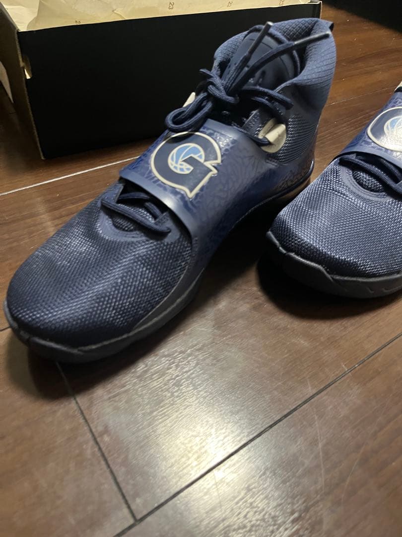 【新品カスタム】Jordan バスケットボールシューズ ネイビー