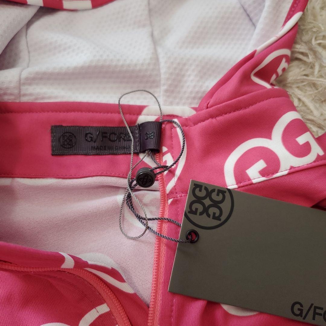 新品未使用タグ付き、G/FORE ピンク フルジップフーディ