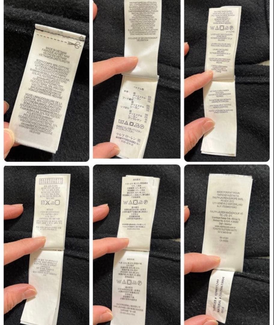 POLO ラルフローレン　ビッグポニー　ブラック XS 希少 美品