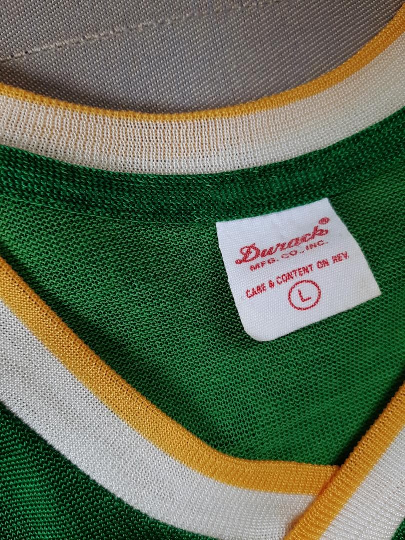 70s ビンテージ DURACK ナンバリング 両面プリント アスレチックT