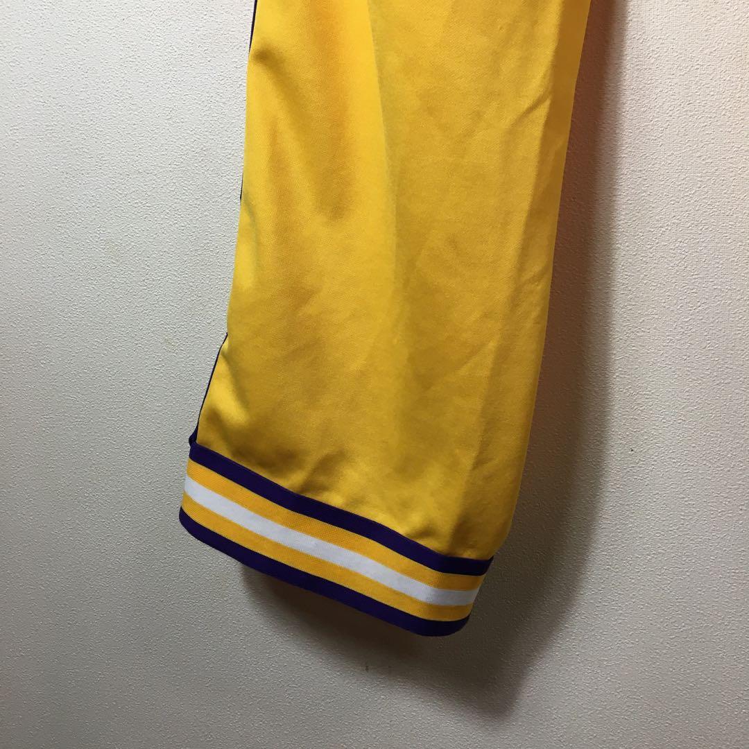 希少　NBA レイカーズ　刺繍ロゴ　バスケットボール　パンツ　イエロー　3X