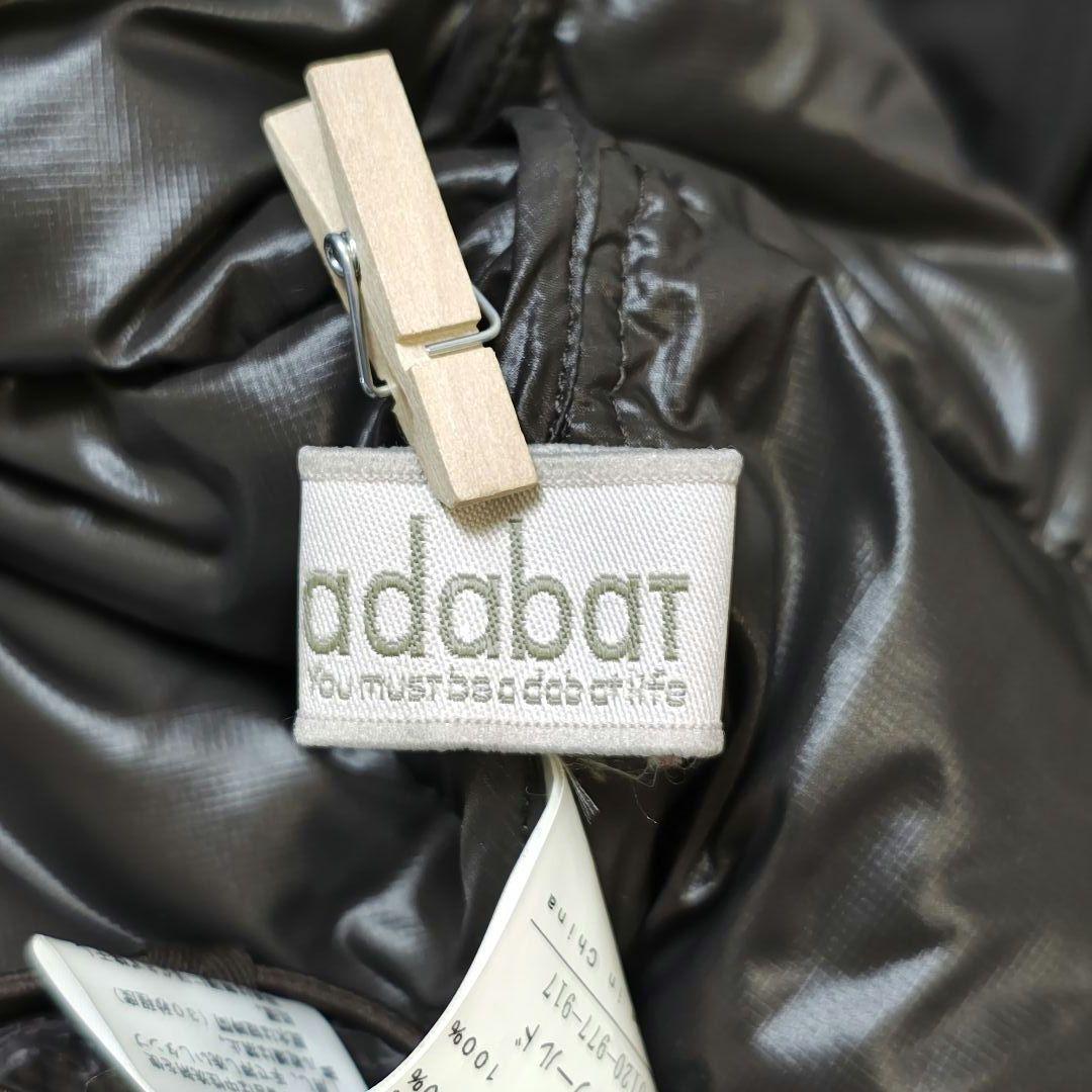 アダバット adabat ロング丈ダウンベスト 38 M ゴルフウェア 黒 軽量