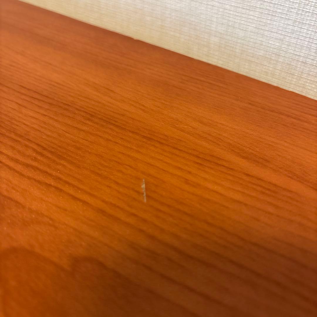 ブラウン木製センターテーブル 引き出し付き