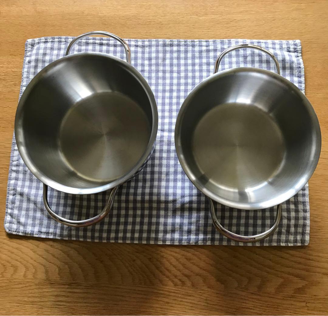 ビタクラフト　ミニパン　五層構造　両手鍋　2個　蓋は新品