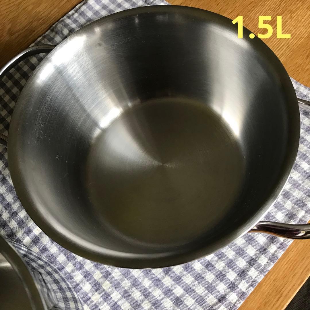 ビタクラフト　ミニパン　五層構造　両手鍋　2個　蓋は新品