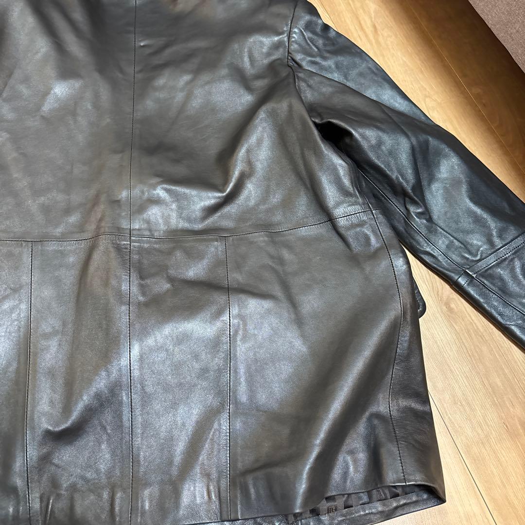 ピエールバルマン　羊革　ジャケット　Lサイズ