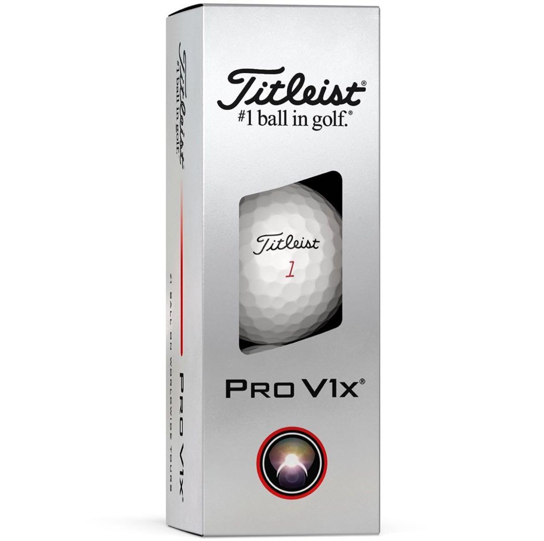 タイトリストプロV1XPROV1Xゴルフボール25年 ローナンバー1ダース12個