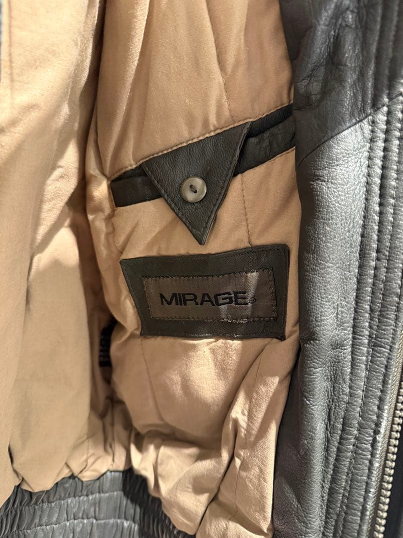 MIRAGE レザージャケット　our's モーガン蔵人着用(リブ型・色違い)