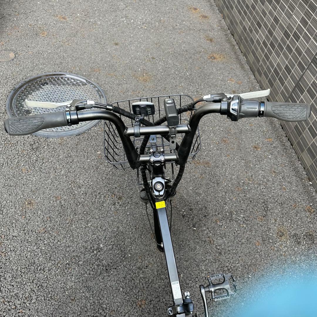 最終価格HUMMER 電動アシスト自転車 ブラック 前カゴ付き　モーター不良