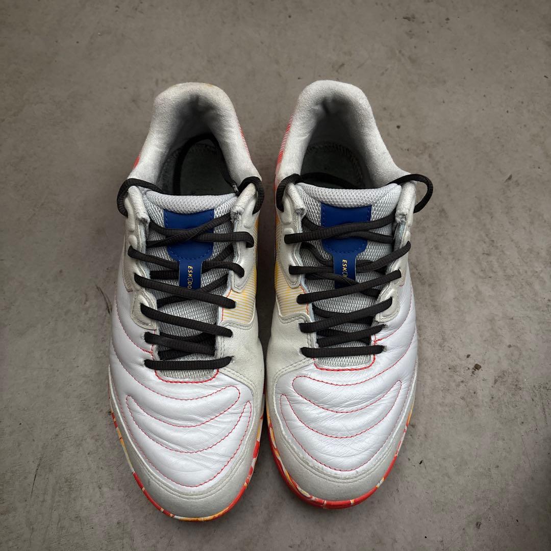 KIPSTA フットサルシューズ ホワイト/オレンジ