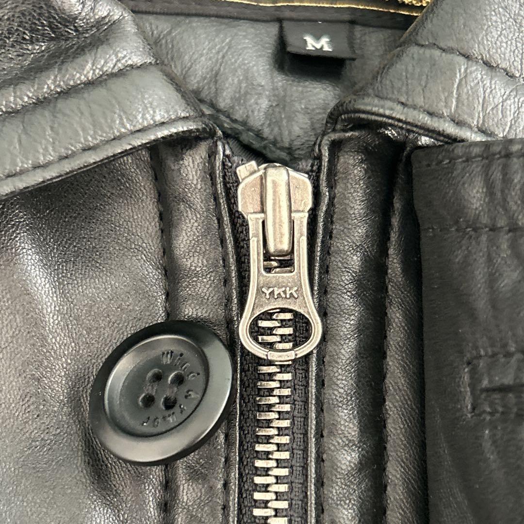 美品　WIND ARMOR 本革　レザージャケット　羊革　ブラック　Mサイズ