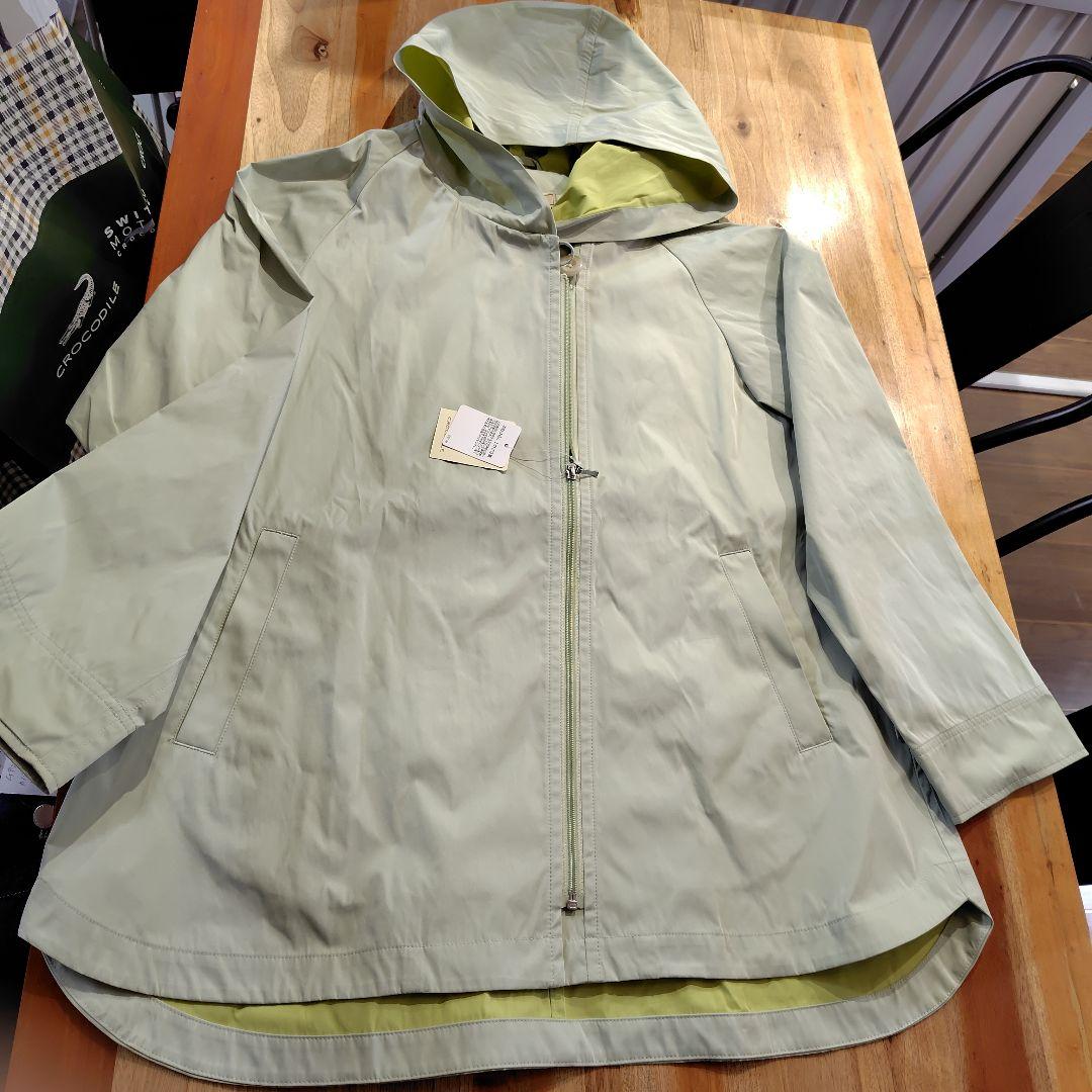 クロコダイル　メモリーバイカラーフーデットアウター