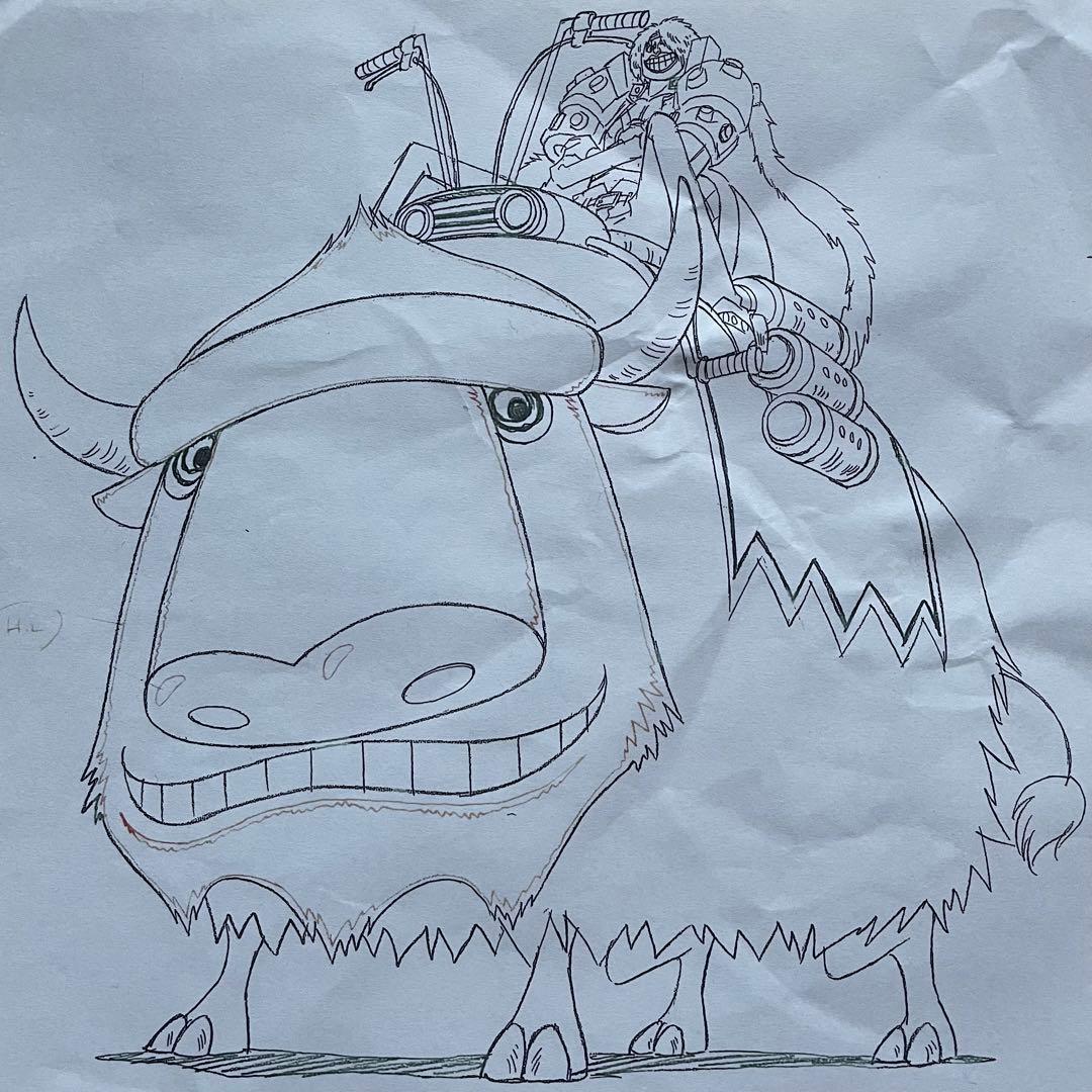 決定稿 1枚 設定資料 モトバロ 愛バイソン ルフィ 対比