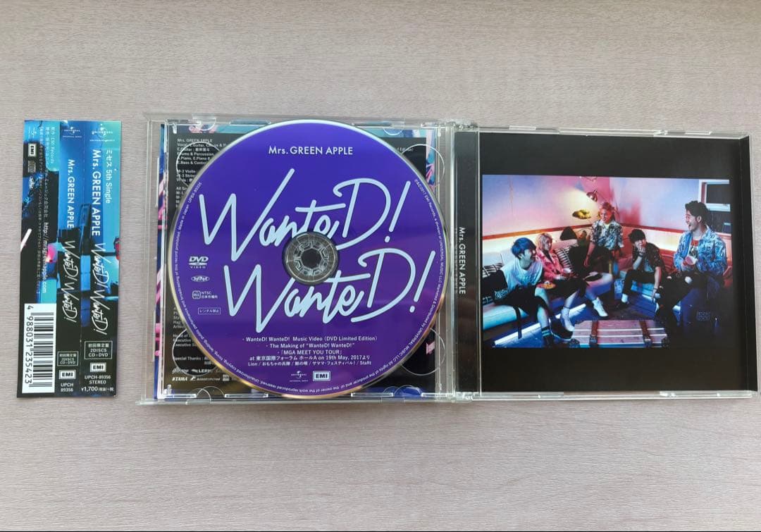 Mrs. GREEN APPLE WanteDWanteD初回限定CD+ DVD