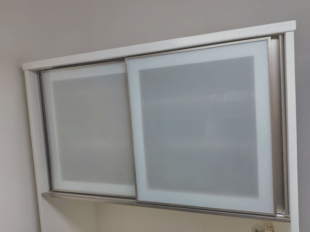 送料込み ニトリ アルミナ ホワイトシルバー 100センチ キッチンボード